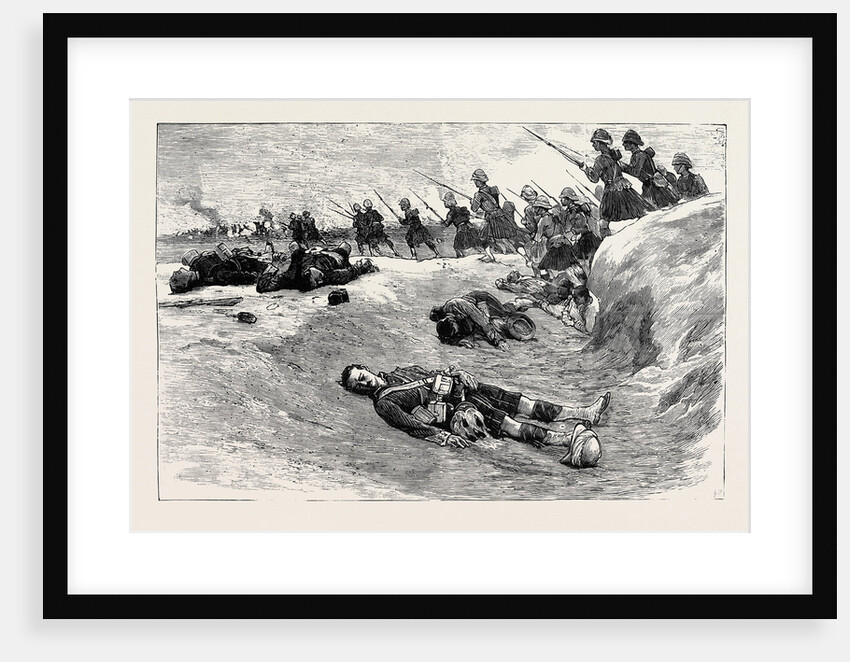 The War in Egypt, The Storming of Tel-El-Kebir, September 13: The Track of the Storm, the Highlanders Within Arabi's Works at Tel-El-Kebir by Anonymous