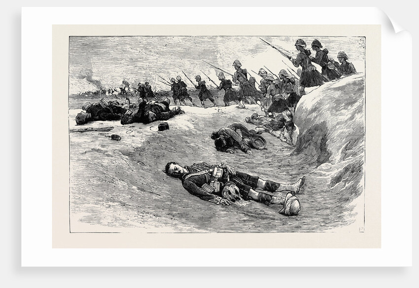 The War in Egypt, The Storming of Tel-El-Kebir, September 13: The Track of the Storm, the Highlanders Within Arabi's Works at Tel-El-Kebir by Anonymous