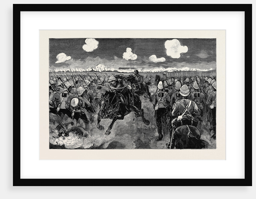 The Advance of the Duke of Connaught's Brigade, Tel-El-Kebir, September 13, the Grenadier Guards Going Into Action for the First Time Since the Crimean War by Anonymous