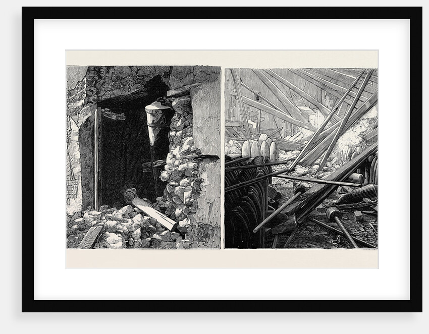 The War in Egypt, The Effect of the Bombardment: The Alexandria Forts: Dismounted Cannon at Fort Pharos; Ammunition at Fort Mex by Anonymous