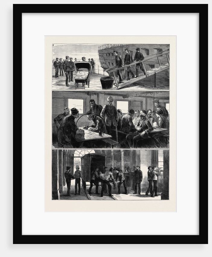 The War in Egypt, Wounded Soldiers Arriving at Portsmouth by Anonymous