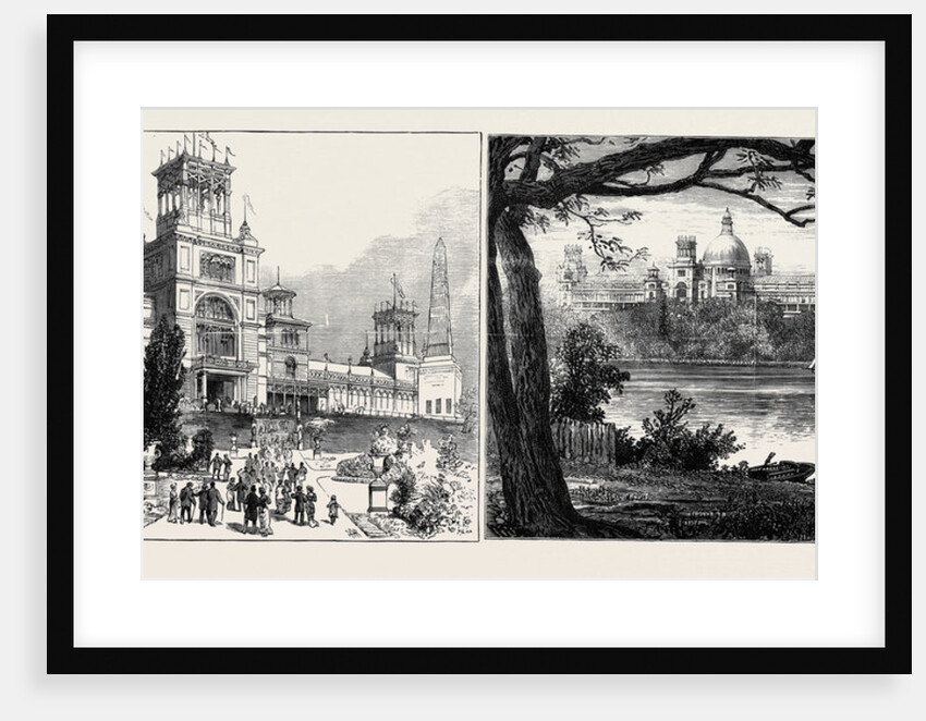 The Sydney Exhibition Building, Destroyed by Fire, September 22: The Exhibition Building and the Garden; General View of the Exhibition Building and Grounds by Anonymous