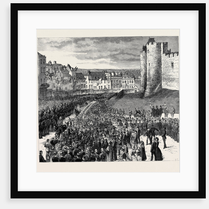 The Reception of the Second Life Guards at Windsor, the Mayor Presenting an Address to Colonel Ewart on Castle Hill by Anonymous