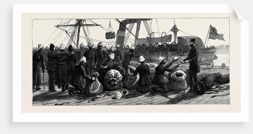 The Recent War in Egypt: Custom House Officers Examining the Kits of the Royal Artillery at Portsmouth by Anonymous