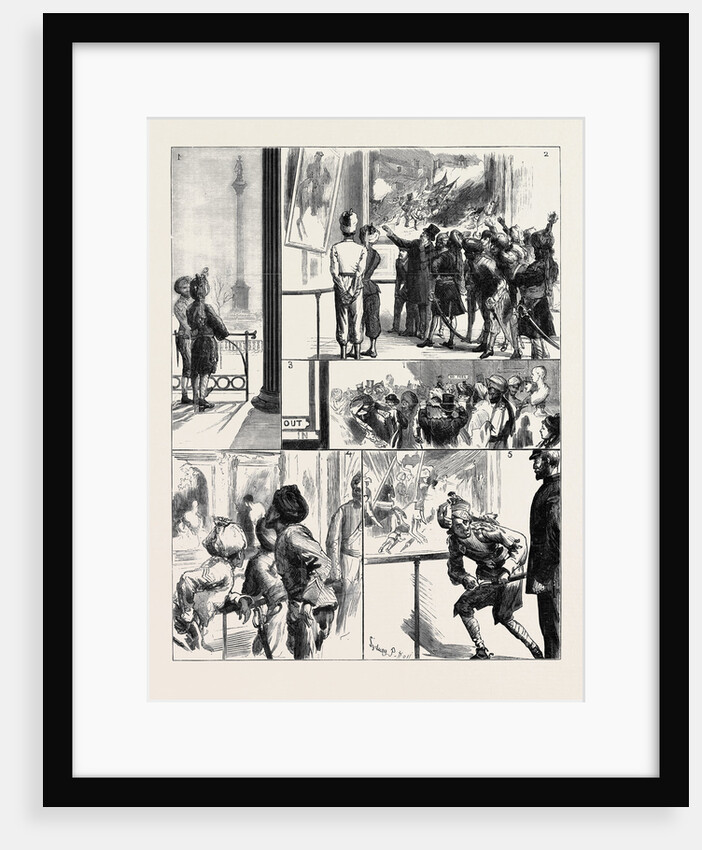 Our Indian Visitors in London, at the National Gallery by Anonymous