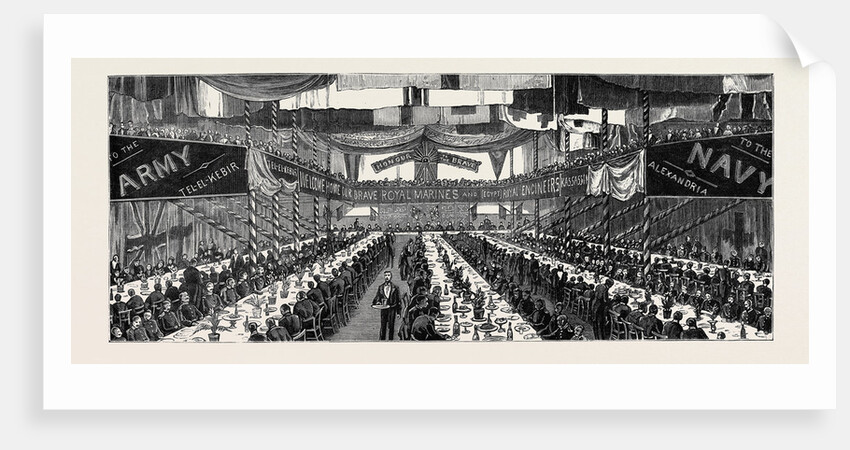 The Return of the Soldiers and Sailors from Egypt: Banquet to the Royal Marines at Chatham by Anonymous