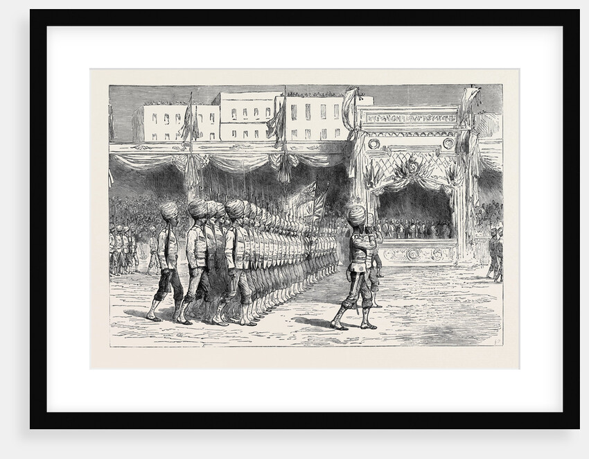 With the Indian Contingent in Egypt: The Review Before the Khedive at Cairo, September 30 by Anonymous