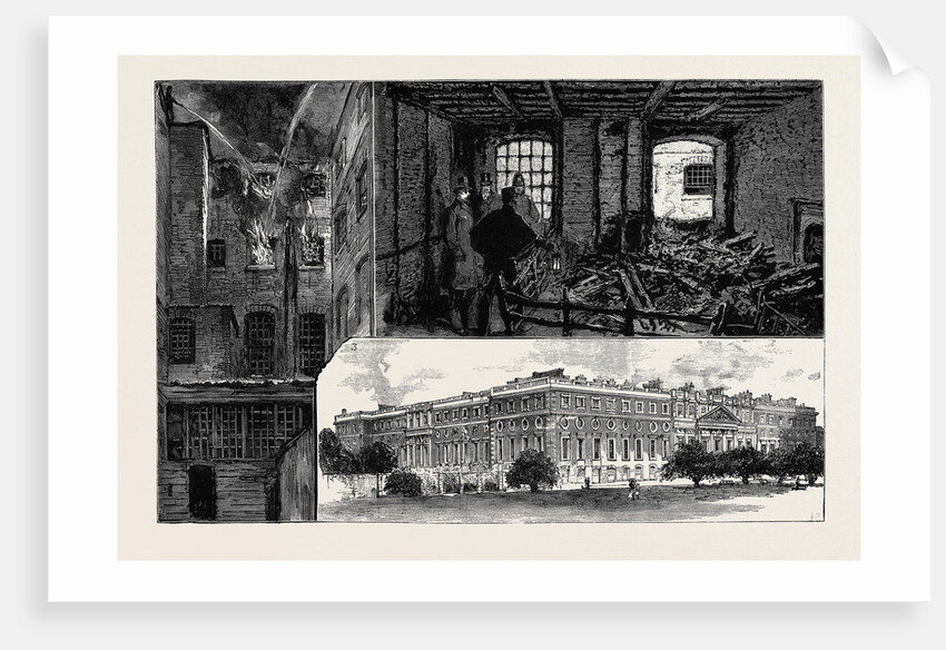 The Fatal Fire at Hampton Court Palace by Anonymous