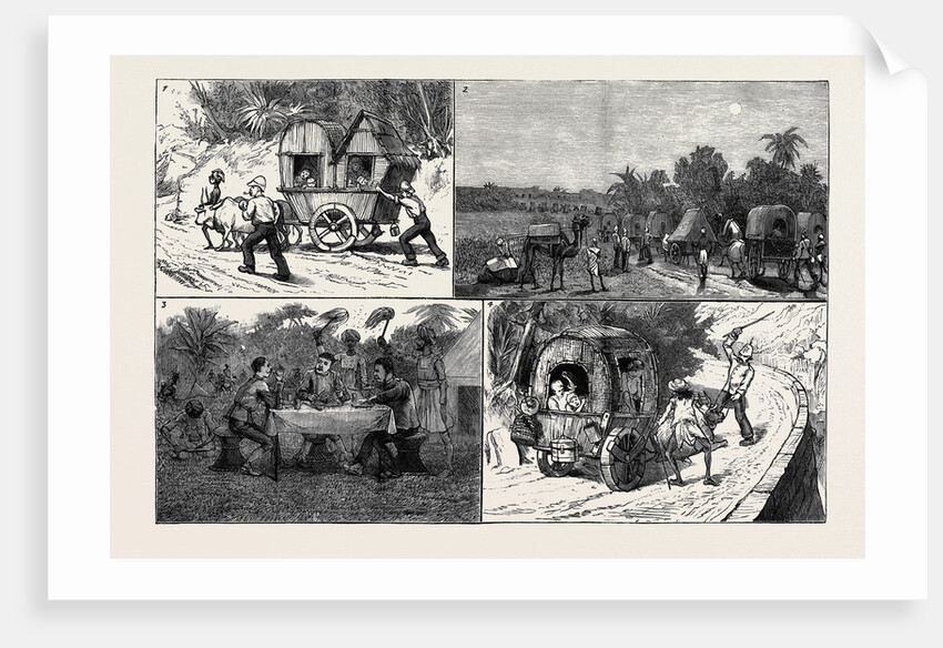 India, a March to a Hill Station with Invalids by Anonymous