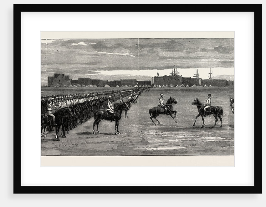 The Rebellion in the Soudan Review of Troops by Baker Pasha at Suakim on Christmas-Day 1883 by Anonymous