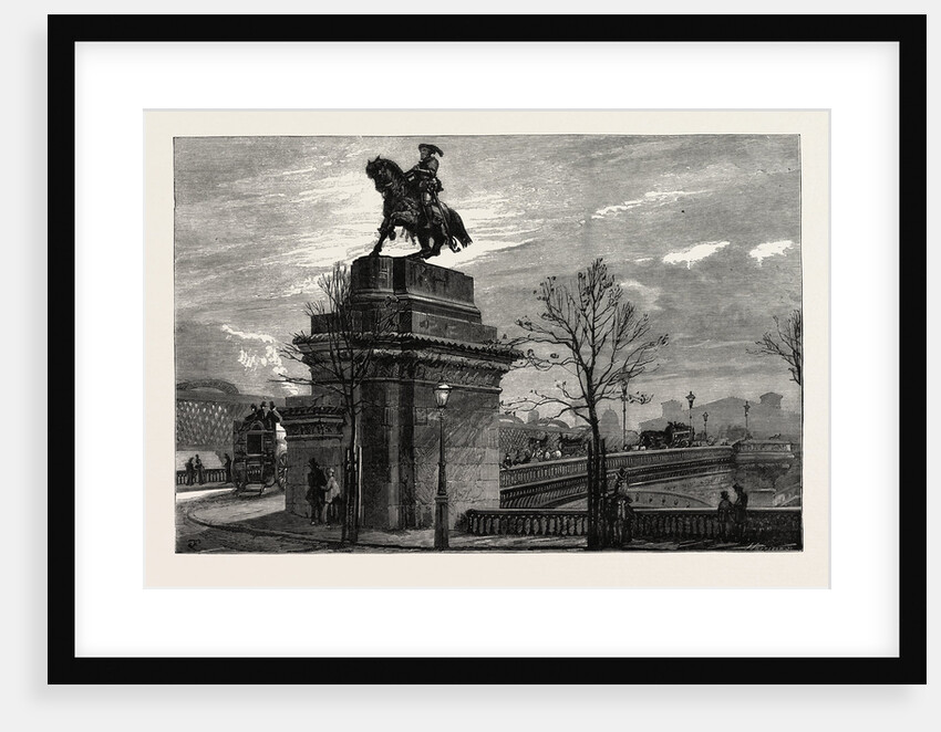 Statue of Francis I. of France Temporarily Placed in Position on Blackfriars Bridge London UK by Anonymous