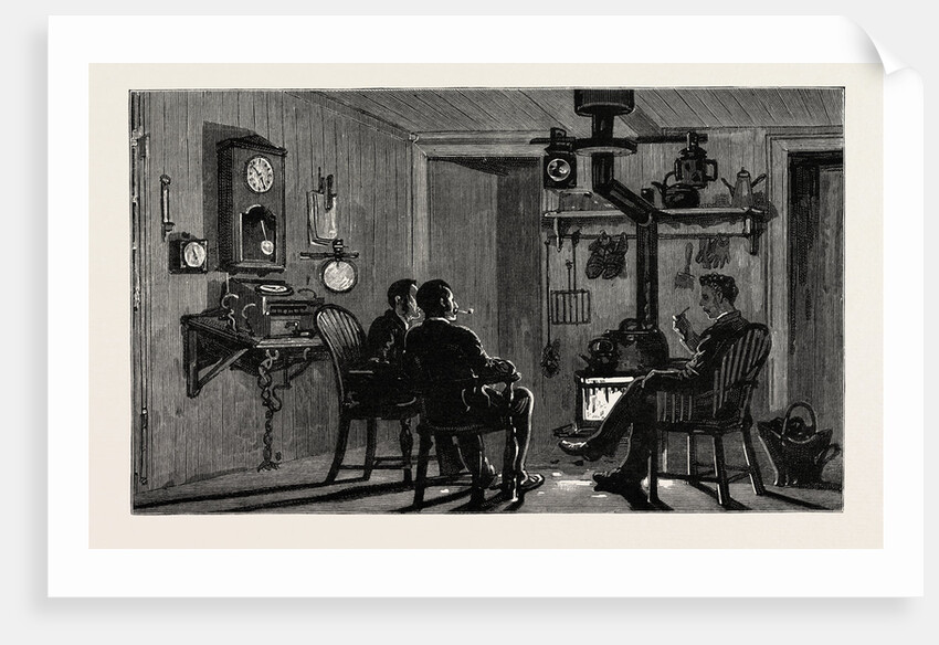 A Day at the Observatory on the Summit of Ben Nevis: The Interior of the Observatory by Anonymous