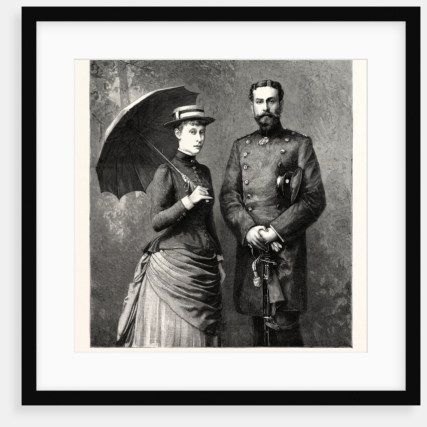 Princess Victoria of Hesse-Darmstadt (the Eldest Daughter of the Late Princess Alice) and Her Fiancé Prince Louis of Battenberg by Anonymous