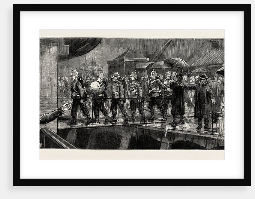 The Rebellion in the Soudan Reinforcements Leaving Portsmouth: The Marine Light Infantry Drafts from Chatham Going on Board the P. And O. Ss. Poonah by Anonymous
