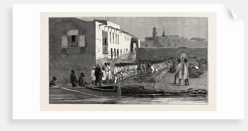 The Rebellion in the Soudan Egyptian Soldiers Performing a Religious Dance in the Custom House Yard Suakim in Honour of the Visit of Some Native Sheiks January 4th by Anonymous