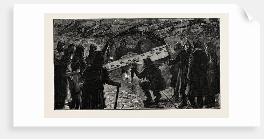 The New Railway Tunnel Under the River Mersey Connecting Birkenhead with Liverpool Breaking Down the Last Partition by Anonymous