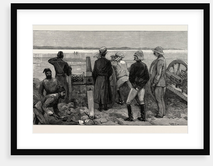 The Rebellion in the Soudan with Baker Pasha's Expedition to Relieve Tokar: Baker Pasha and His Staff in the Lines at Trinkitat Watching Spies Carrying an Ultimatum to the Enemy Before the Advance to Relieve Tokar by Anonymous