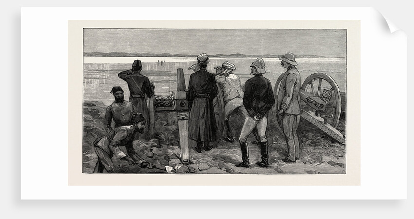 The Rebellion in the Soudan with Baker Pasha's Expedition to Relieve Tokar: Baker Pasha and His Staff in the Lines at Trinkitat Watching Spies Carrying an Ultimatum to the Enemy Before the Advance to Relieve Tokar by Anonymous