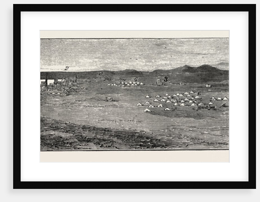 The Rebellion in the Soudan: General View of Suakim with Its Fortifications by Anonymous