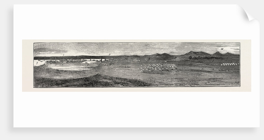 The Rebellion in the Soudan: General View of Suakim with Its Fortifications by Anonymous