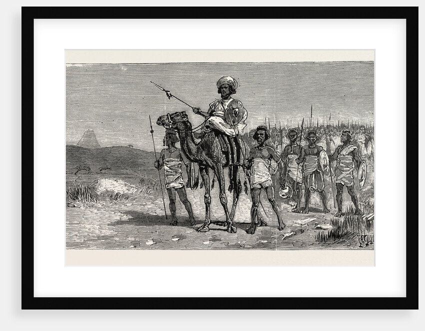 The Rebellion in the Soudan: Osman Digna Marching against the Egyptian Forces by Anonymous