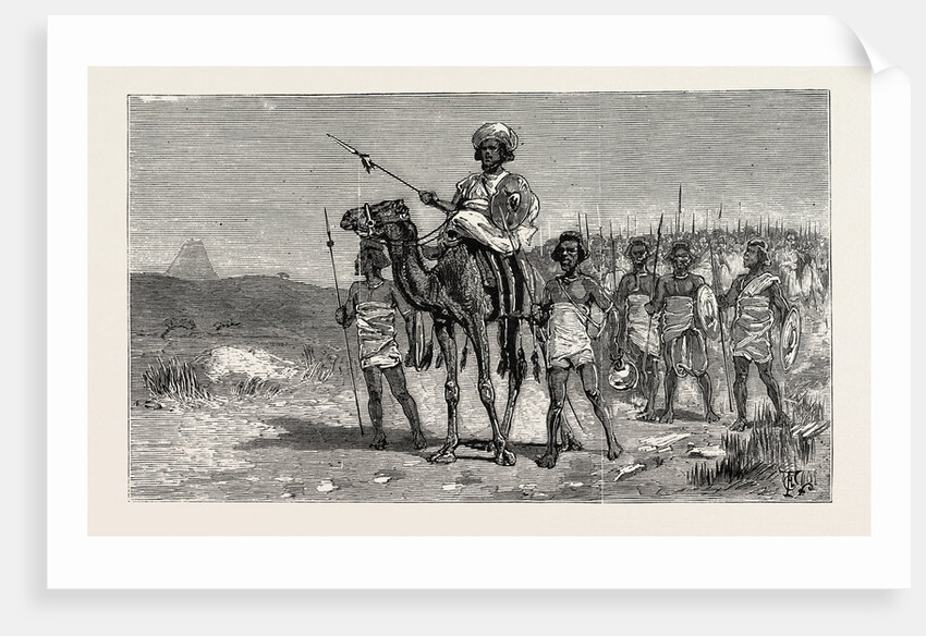 The Rebellion in the Soudan: Osman Digna Marching against the Egyptian Forces by Anonymous