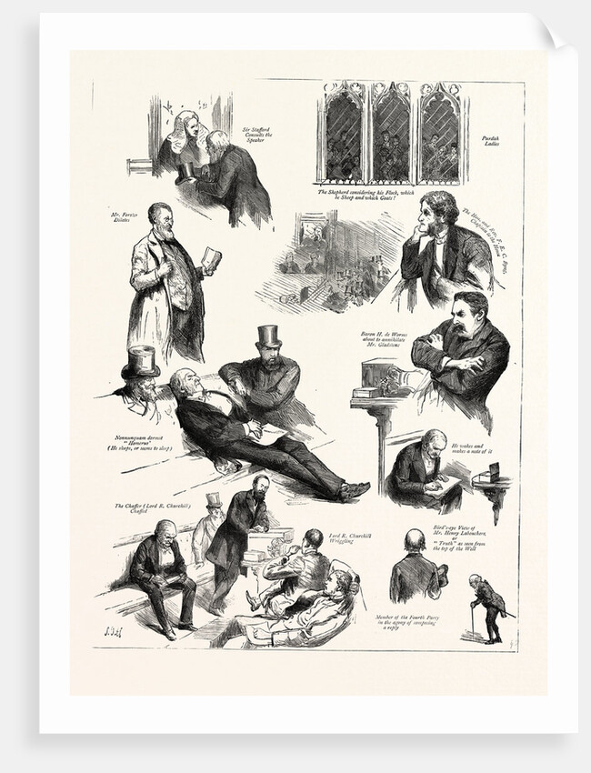 Character Sketches in the House of Commons During the Debate on the Vote of Censure London by Anonymous