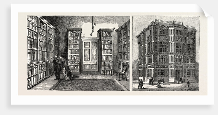 The Royal College of Music South Kensington: The Library of Musical Works (Left Image) Exterior of the Building (Right Image) London by Anonymous