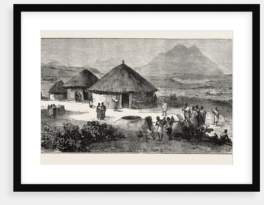 With Admiral Sir W. Hewett's Embassy to King John of Abyssinia: King John's Palace at Adowa by Anonymous