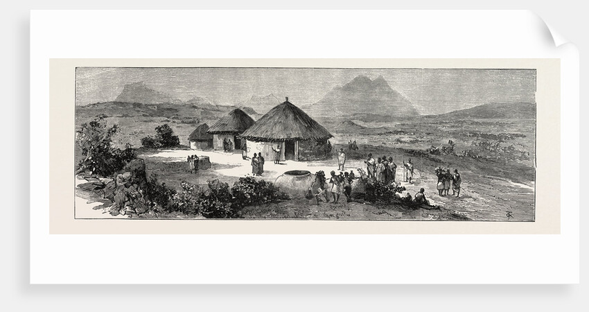 With Admiral Sir W. Hewett's Embassy to King John of Abyssinia: King John's Palace at Adowa by Anonymous