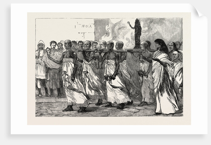 The Procession of the Goddess Isis Pompeii by Anonymous