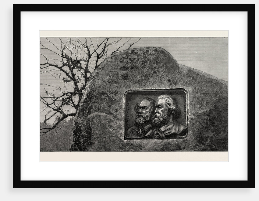 Memorial to the French Artists Theodore Rousseau and Jean François Millet Fontainebleau Forest by Anonymous