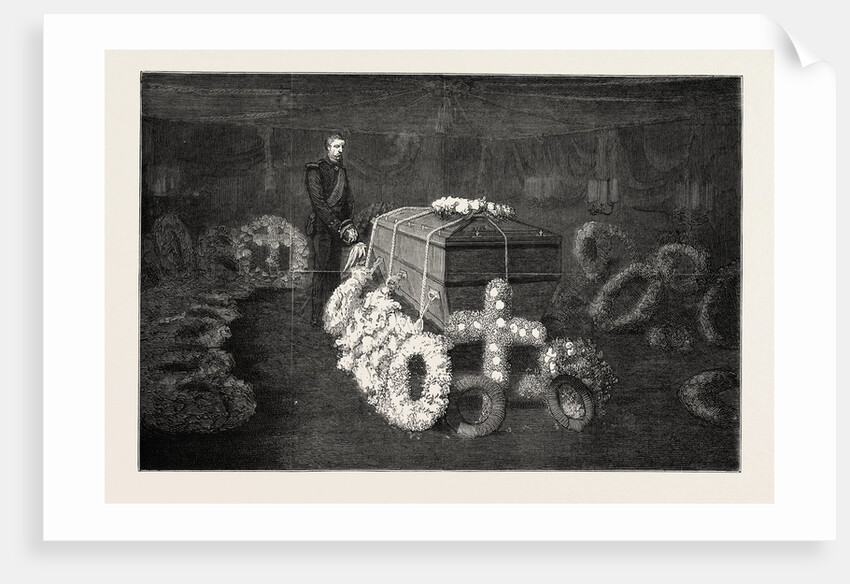 The Late Duke of Albany: The Arrival at Portsmouth April 4 1884: The Mortuary Chamber on Board the Royal Yacht Osborne by Anonymous