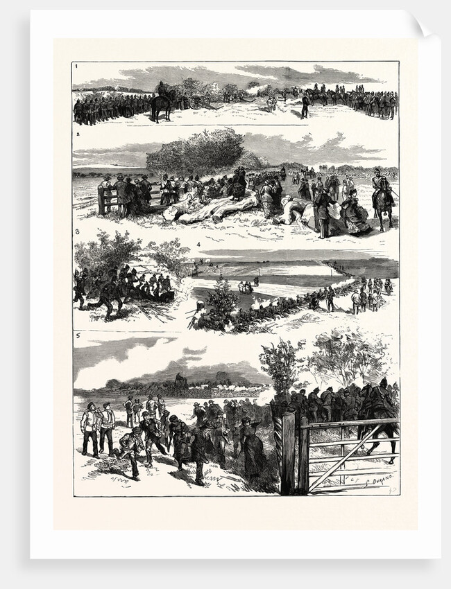 The Easter Volunteer Manoeuvres with the Forces at Dover UK by Anonymous