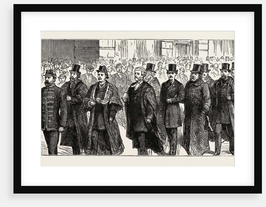 The New Municipal Buildings and Free Public Library at Leeds: The Civic Procession from the Town Hall to the New Buildings by Anonymous