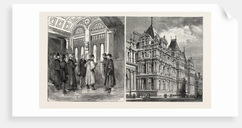 The New Municipal Buildings and Free Public Library at Leeds: The Mayor Opening the Door of the New Buildings by Anonymous