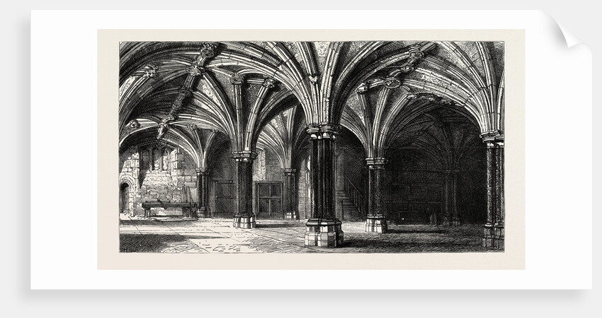 Crypt of the Guildhall London UK by Anonymous