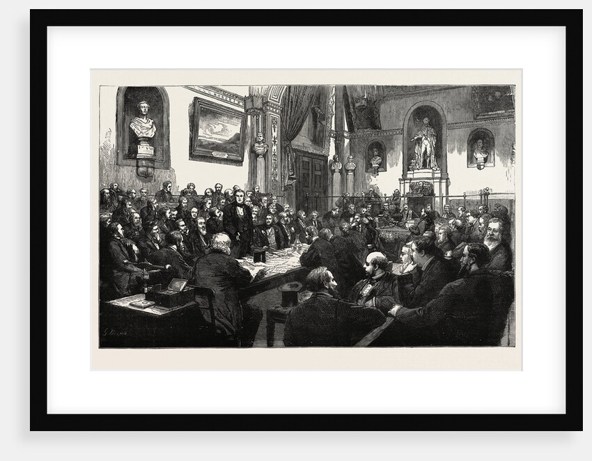 A Meeting of the Common Council at the Guildhall London UK by Anonymous