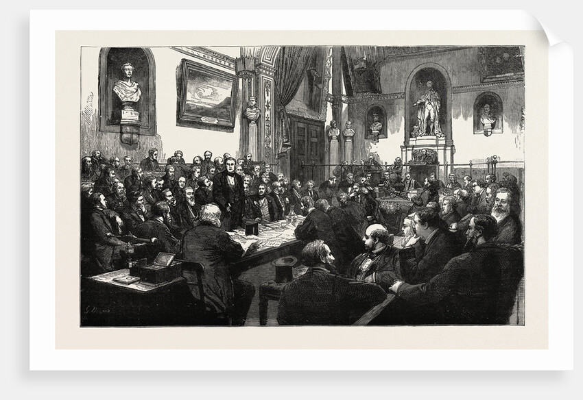 A Meeting of the Common Council at the Guildhall London UK by Anonymous