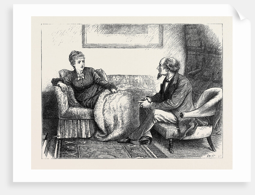 Black Spirits and White: My Lady in Her Energy Had Sat Upright on the Sofa, Her Cheeks Were Burning Red, and Her Eyes Glittered by Anonymous