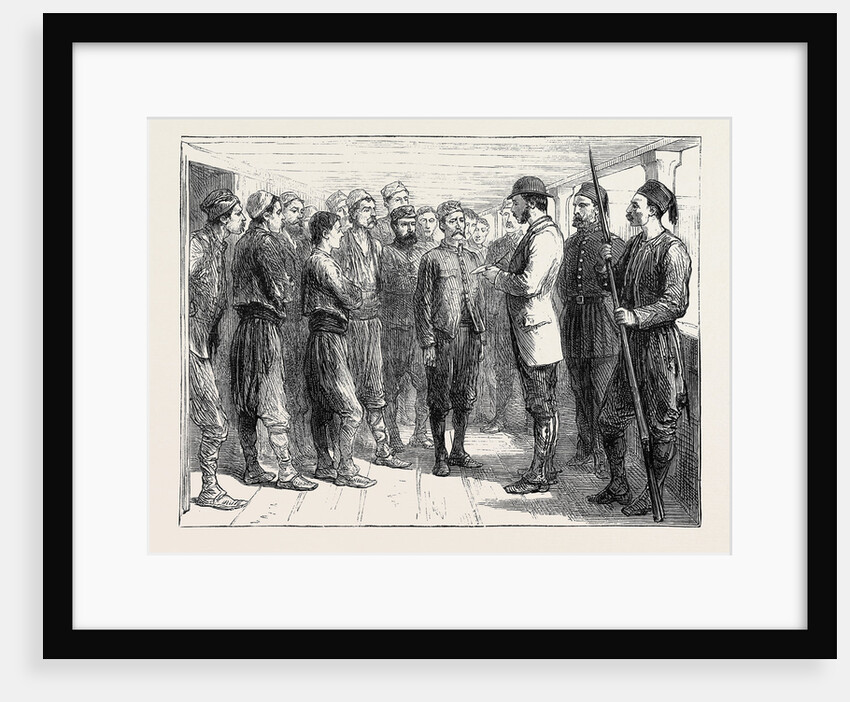 The Eastern Question; at Nisch: Taking the List of Servian Prisoners Captured by the Turks by Anonymous