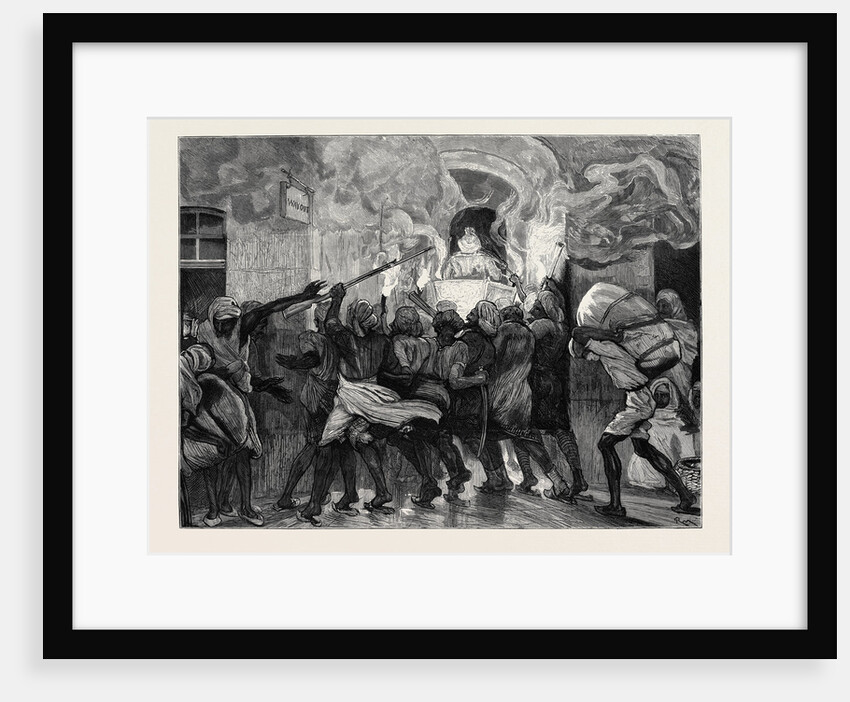 Empress of India: The Maharajah Rewah Leaving Allahabad Railway Station, on the Way to the Imperial Assemblage at Delhi by Anonymous