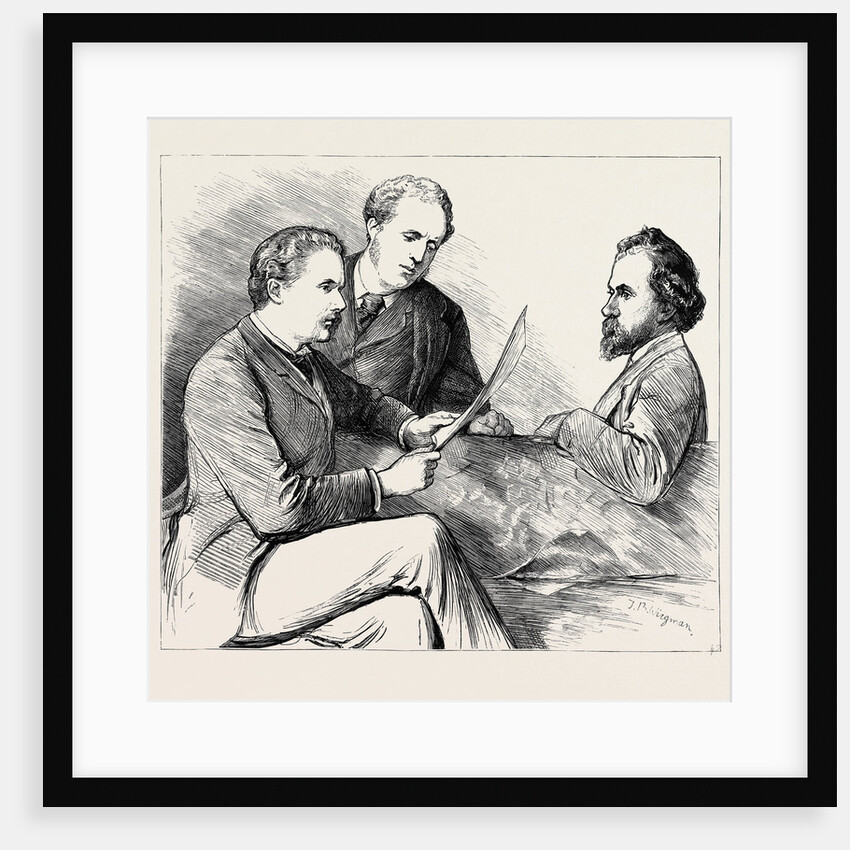 The New Associates of the Royal Academy: Marcus Stone, A.R.A., Mr. W.W. Ouless, A.R.A. (Centre), Mr. Peter Graham, A.R.A. by Anonymous