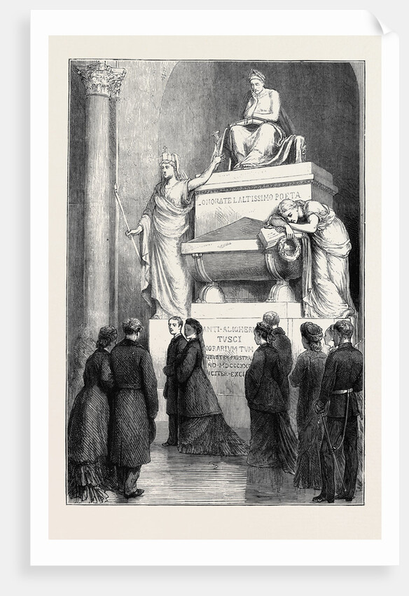 The Empress Eugénie in the Church of Santa Croce, Florence by Anonymous