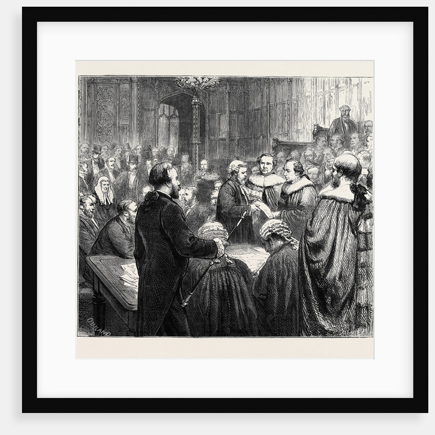 The Opening of Parliament: Introduction of the Earl of Beaconsfield to the House of Lords by Anonymous