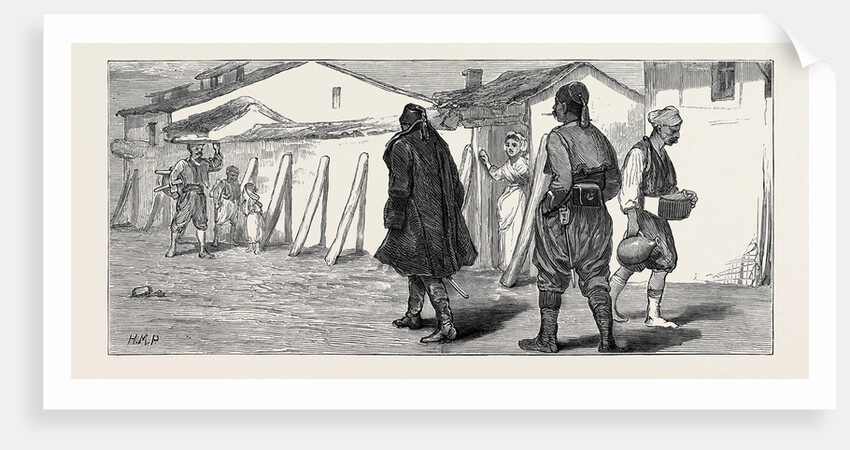 The Eastern Question: A Turkish Officer and His Orderly, at Nisch by Anonymous