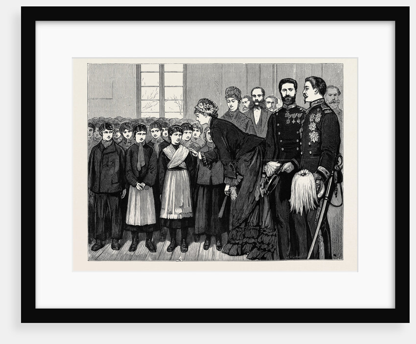 The War in the East: Prince and Princess Milan Inaugurating the English Home for Servian Orphans, Belgrade by Anonymous