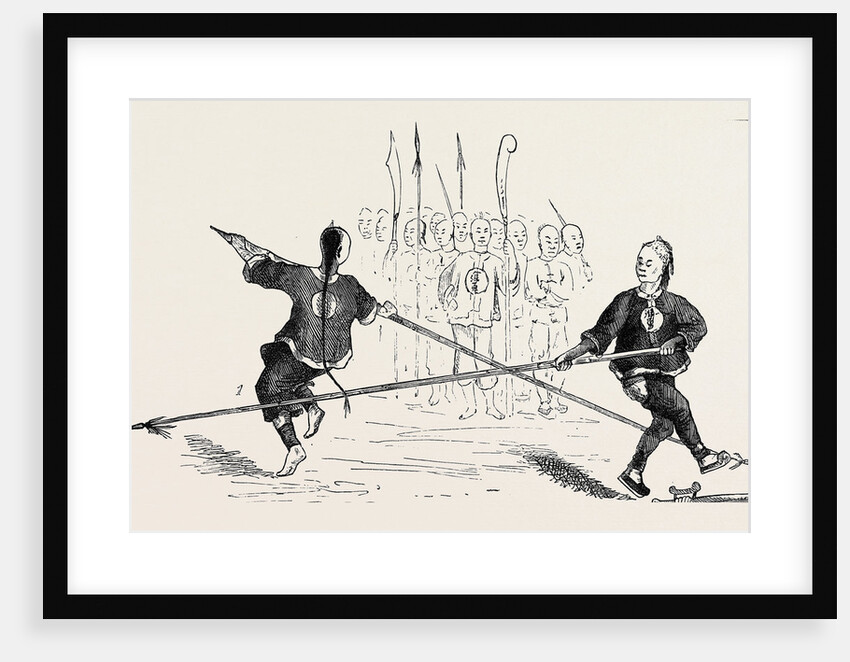 Chinese Military Exercises: Fencing with Spears by Anonymous