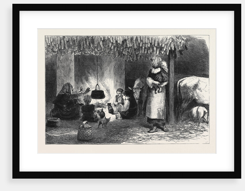 The War in the East: Interior of an Ordinary Bulgarian Peasant Dwelling by Anonymous