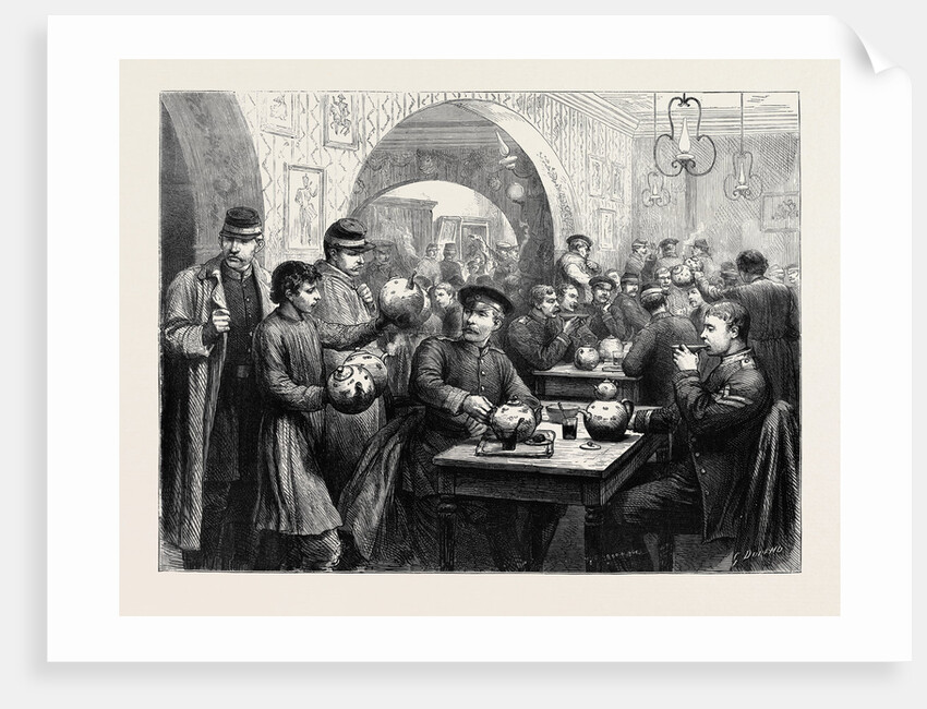 The Eastern Question, Russia: Troops in a Tea-House, Kischineff by Anonymous
